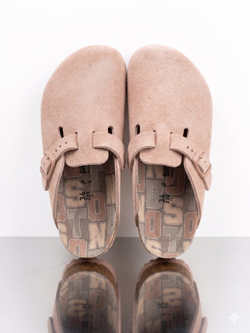 💥 Birkenstock Boston Kids Clogs Pink Clay Suede EU 34 / US 3–3.5 NWOT Cozy - Picture 3 of 6
